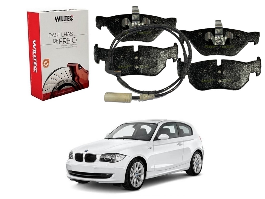  PASTILHA FREIO TRASEIRA WILLTEC BMW 118 120 2.0 2007 A 2012