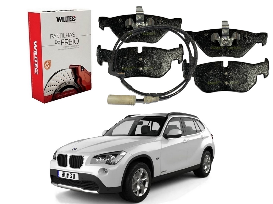  PASTILHA FREIO TRASEIRA WILLTEC BMW X1 2.0 2009 A 2012