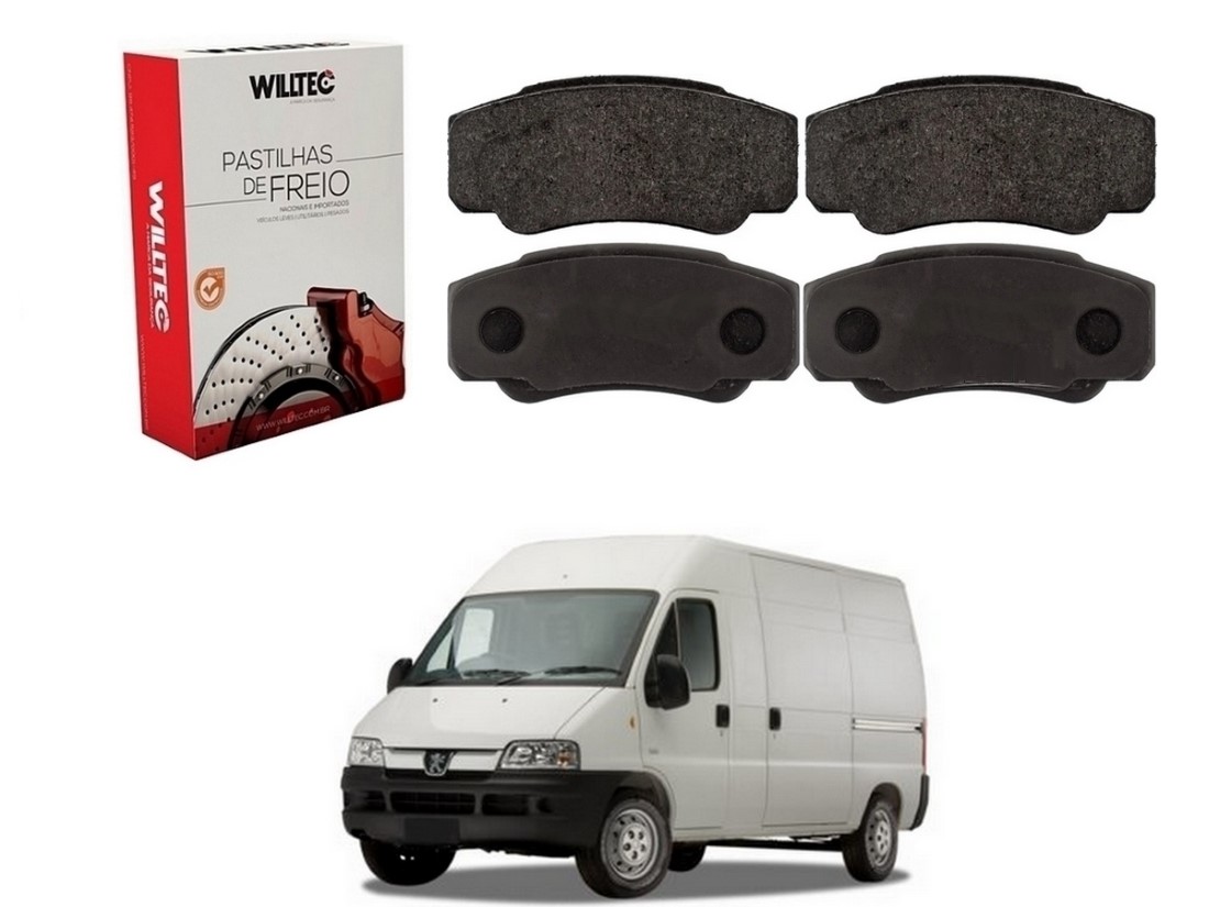  PASTILHA FREIO TRASEIRA WILLTEC PEUGEOT BOXER 2.8 2001 A 2009