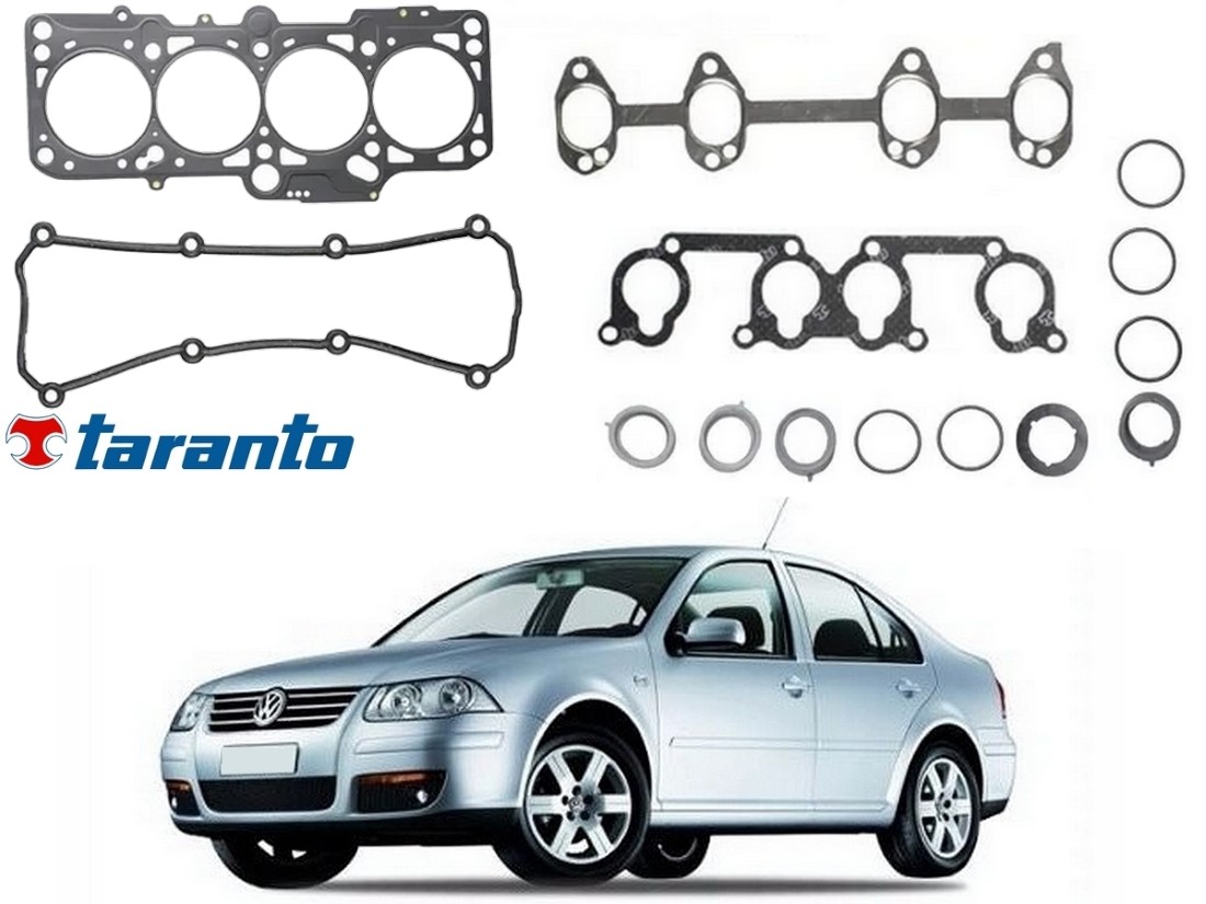  JOGO JUNTA CABEÇOTE TARANTO VOLKSWAGEN BORA 2.0 2007 A 2011