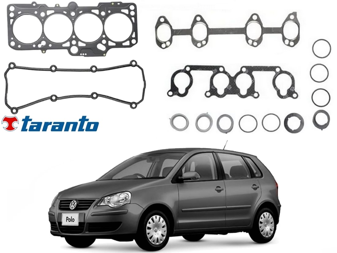  JOGO JUNTA CABEÇOTE TARANTO VOLKSWAGEN POLO 2.0 2007 A 2011