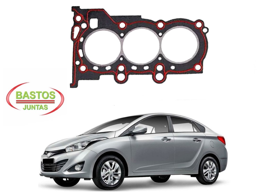  JUNTA CABEÇOTE BASTOS HYUNDAI HB20S 1.0 2012 A 2015