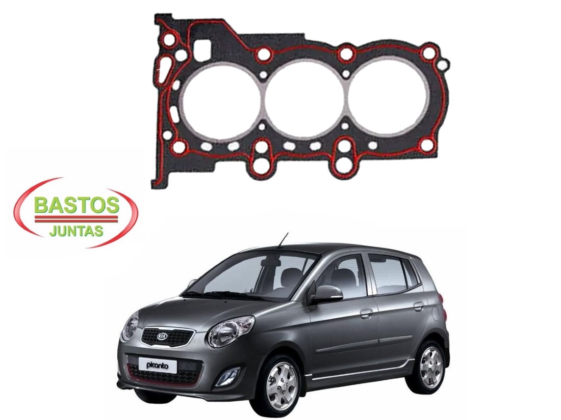  JUNTA CABEÇOTE BASTOS KIA PICANTO 1.0 2012 A 2016