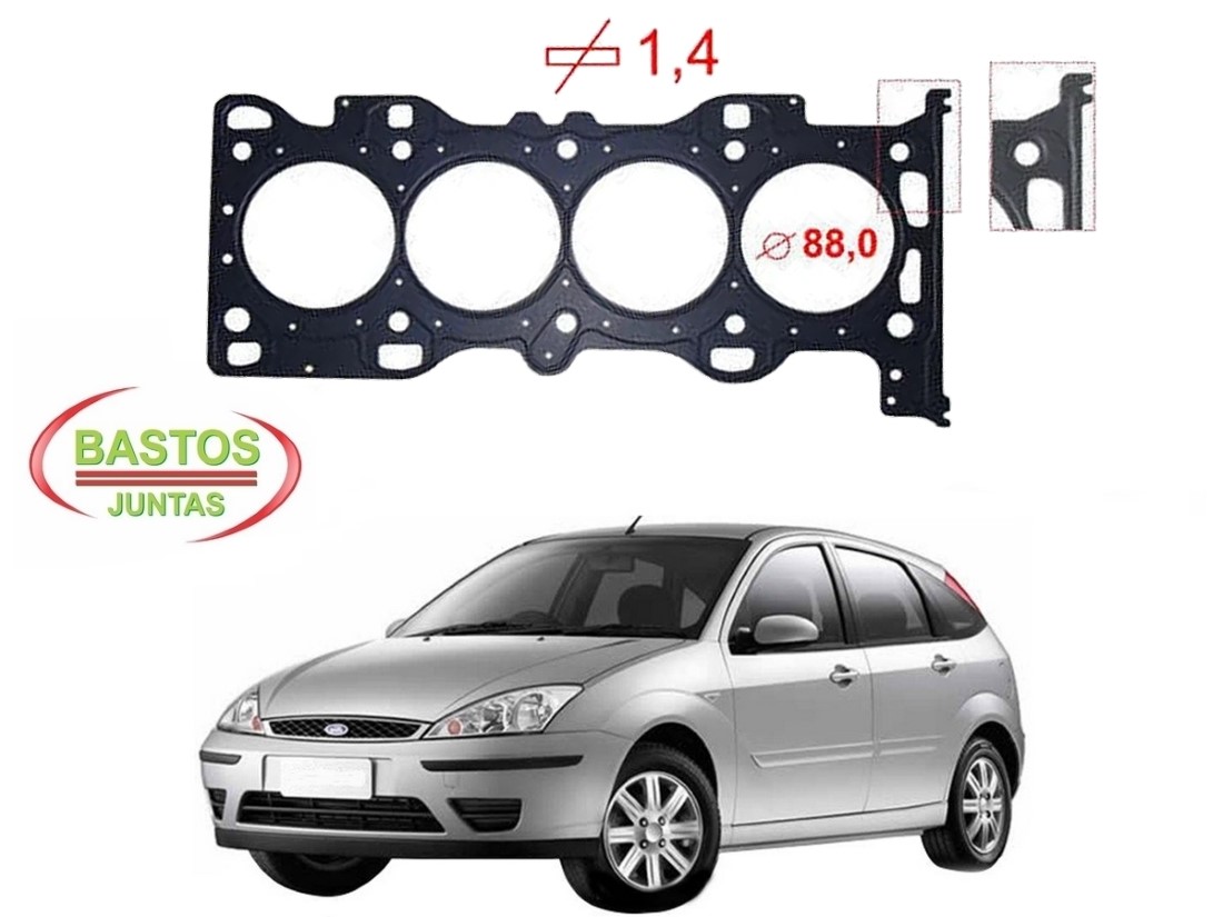  JUNTA CABEÇOTE FIBRA BASTOS FORD FOCUS 2.0 DURATEC 2005 A 2008