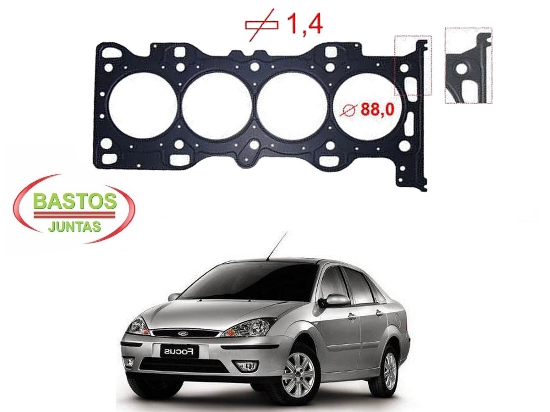  JUNTA CABEÇOTE FIBRA BASTOS FORD FOCUS SEDAN 2.0 DURATEC 2005 A 2008