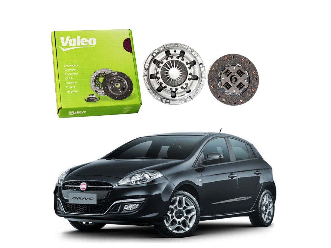  KIT EMBREAGEM VALEO FIAT BRAVO 1.8 MANUAL 2010 A 2016