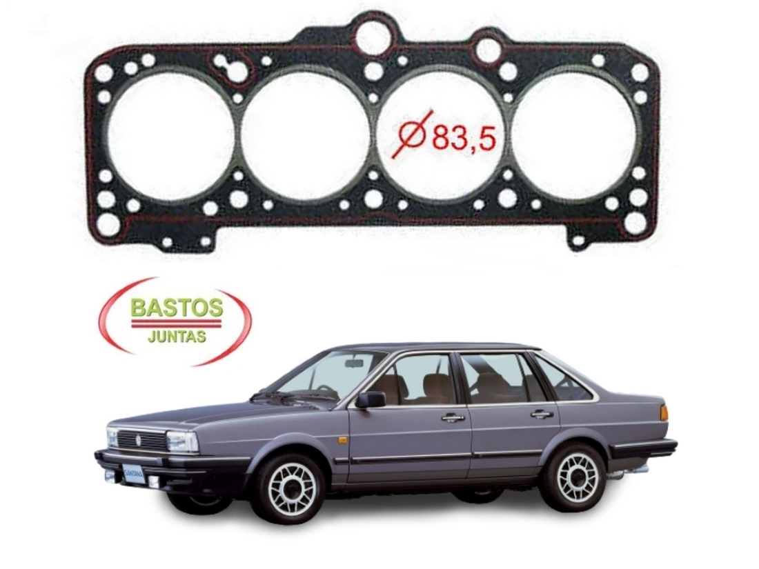  JUNTA CABEÇOTE BASTOS VOLKSWAGEN SANTANA 2.0 1985 A 1990