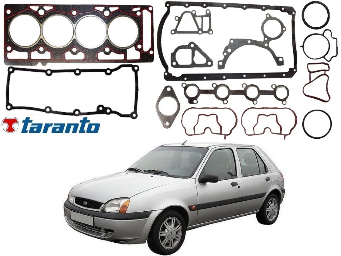  JOGO JUNTA MOTOR TARANTO FORD FIESTA 1.6 2000 A 2002