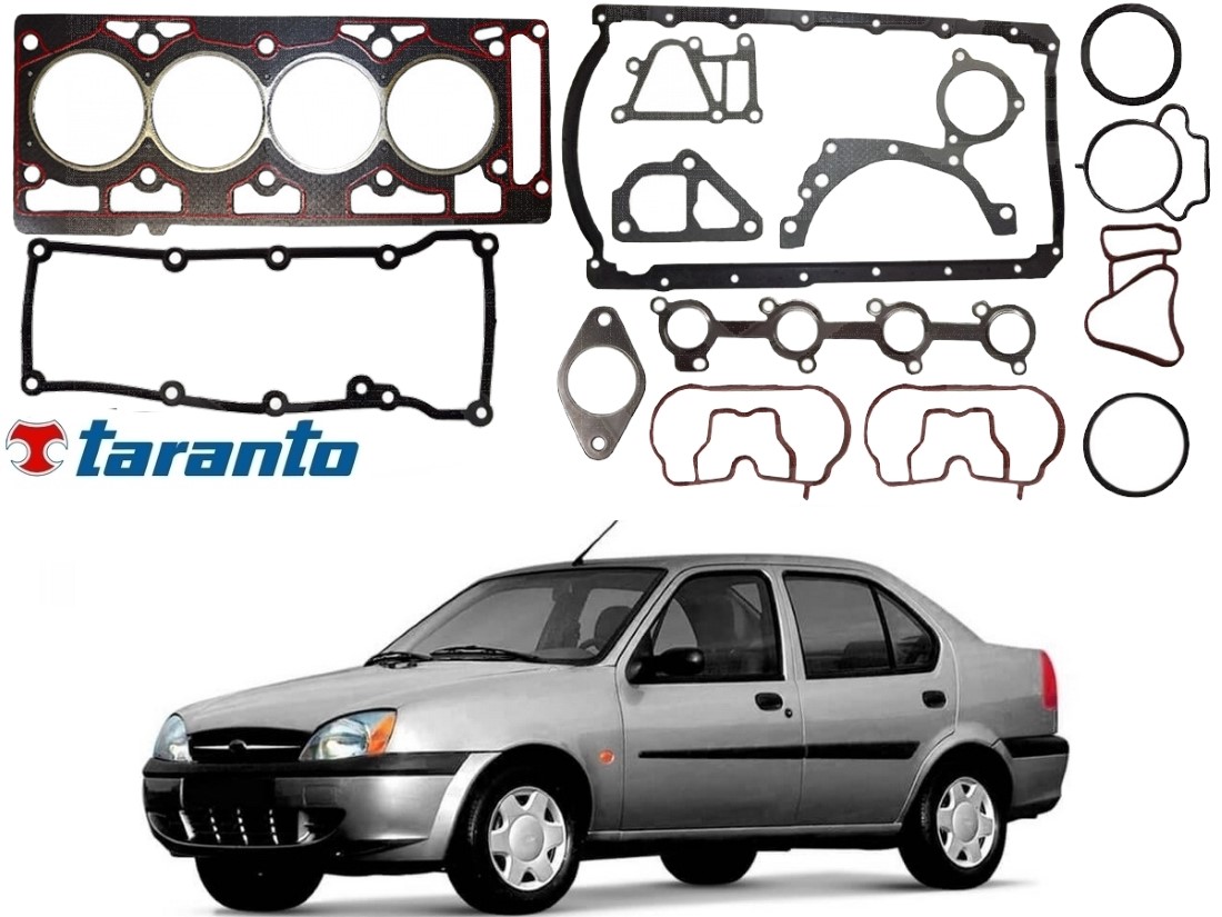  JOGO JUNTA MOTOR TARANTO FORD FIESTA STREET SEDAN 1.6 2000 A 2004