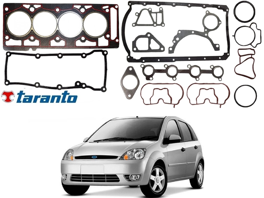  JOGO JUNTA MOTOR TARANTO FORD FIESTA 1.6 2003 A 2006