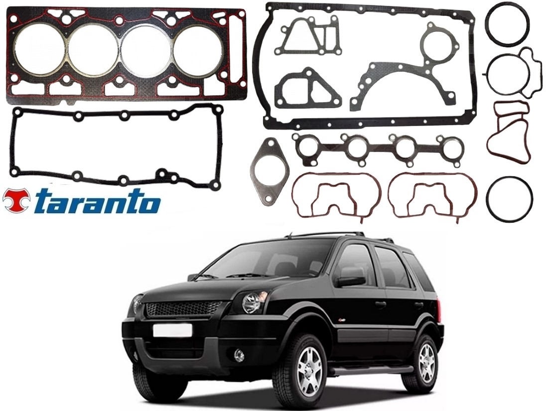  JOGO JUNTA MOTOR TARANTO FORD ECOSPORT 1.6 2003 A 2007