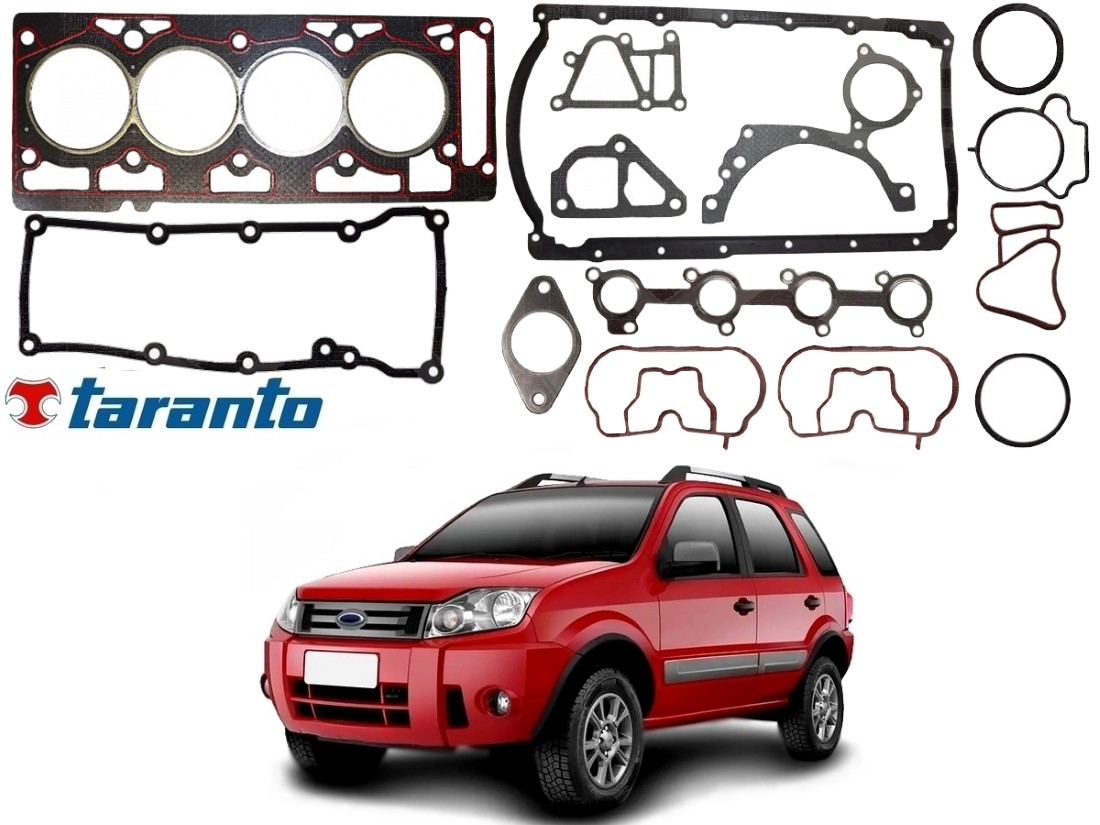  JOGO JUNTA MOTOR TARANTO FORD ECOSPORT 1.6 2008 A 2012