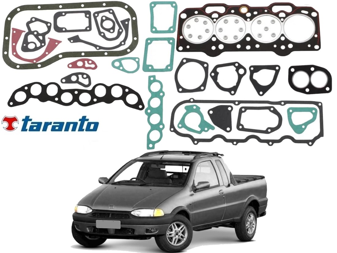  JOGO JUNTA MOTOR TARANTO FIAT STRADA 1.5 8V 1996 A 1999