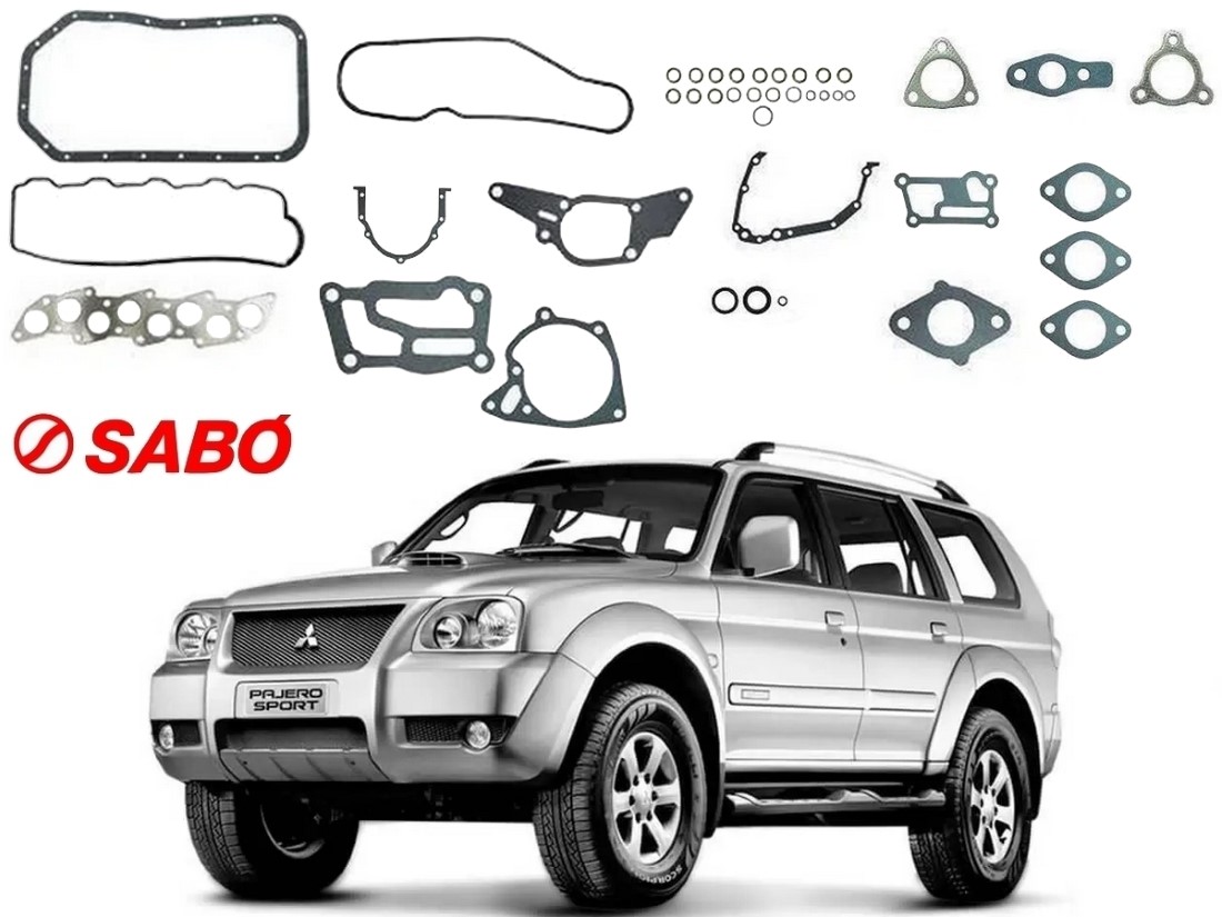  JOGO JUNTA MOTOR SABO MITSUBISHI PAJERO SPORT 2.5 2001 A 2009