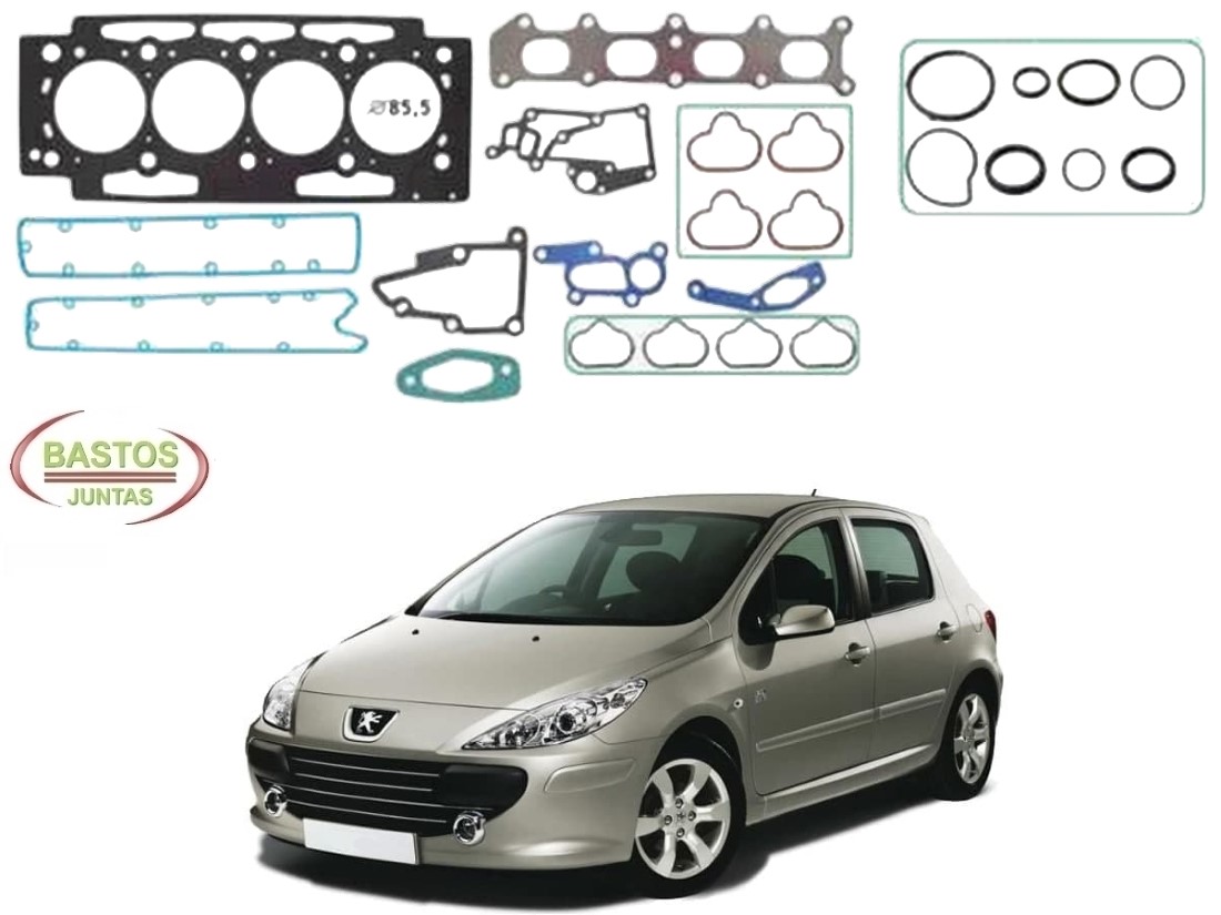  JOGO JUNTA CABEÇOTE BASTOS PEUGEOT 307 2.0 16V 2007 A 2012