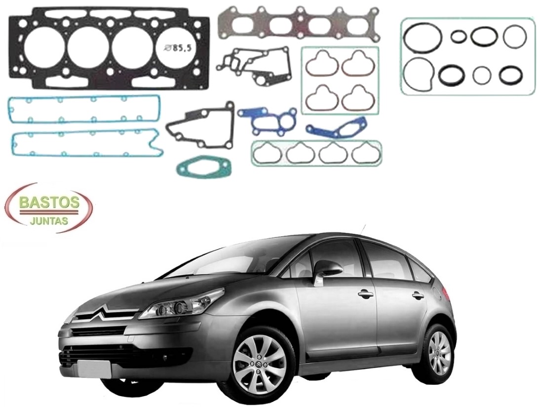  JOGO JUNTA CABEÇOTE BASTOS CITROËN C4 2.0 16V 2005 A 2014