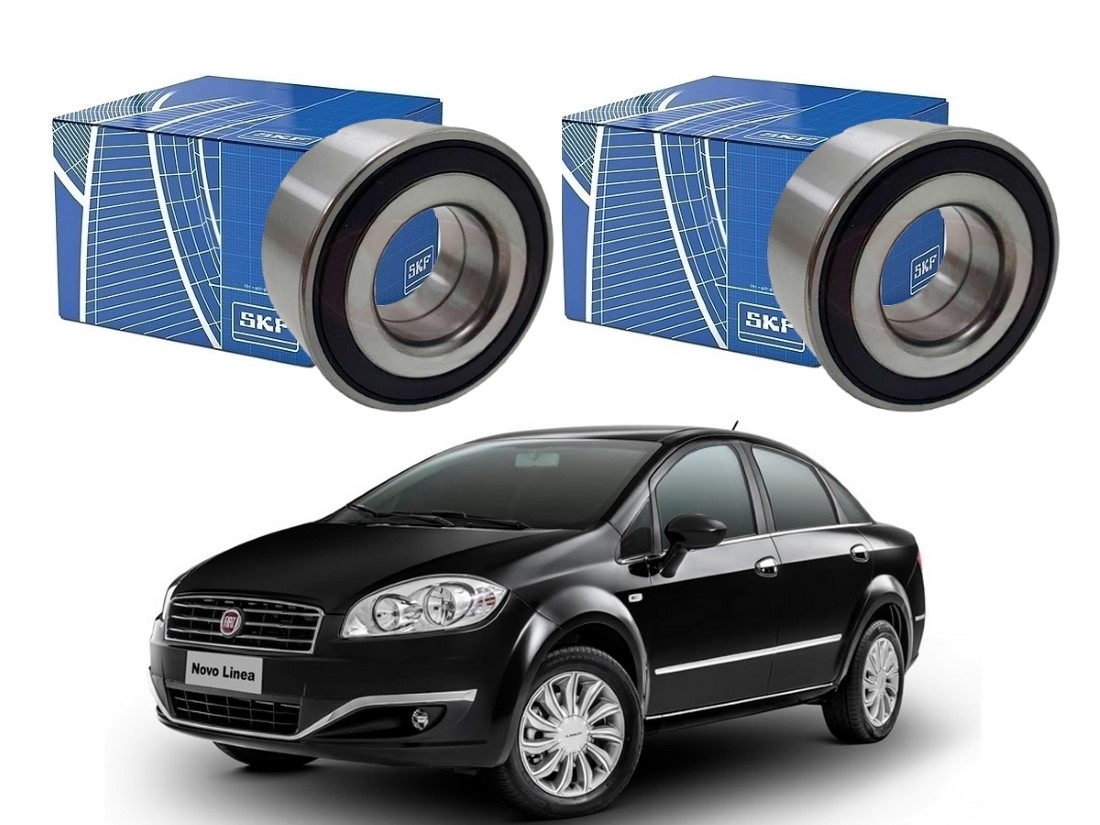  PAR ROLAMENTO RODA DIANTEIRO SKF FIAT LINEA TJET 1.4 COM ABS 2009 A 2016