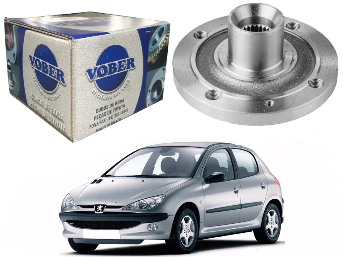  CUBO DE RODA DIANTEIRO VOBER PEUGEOT 206 1.6 2001 A 2008