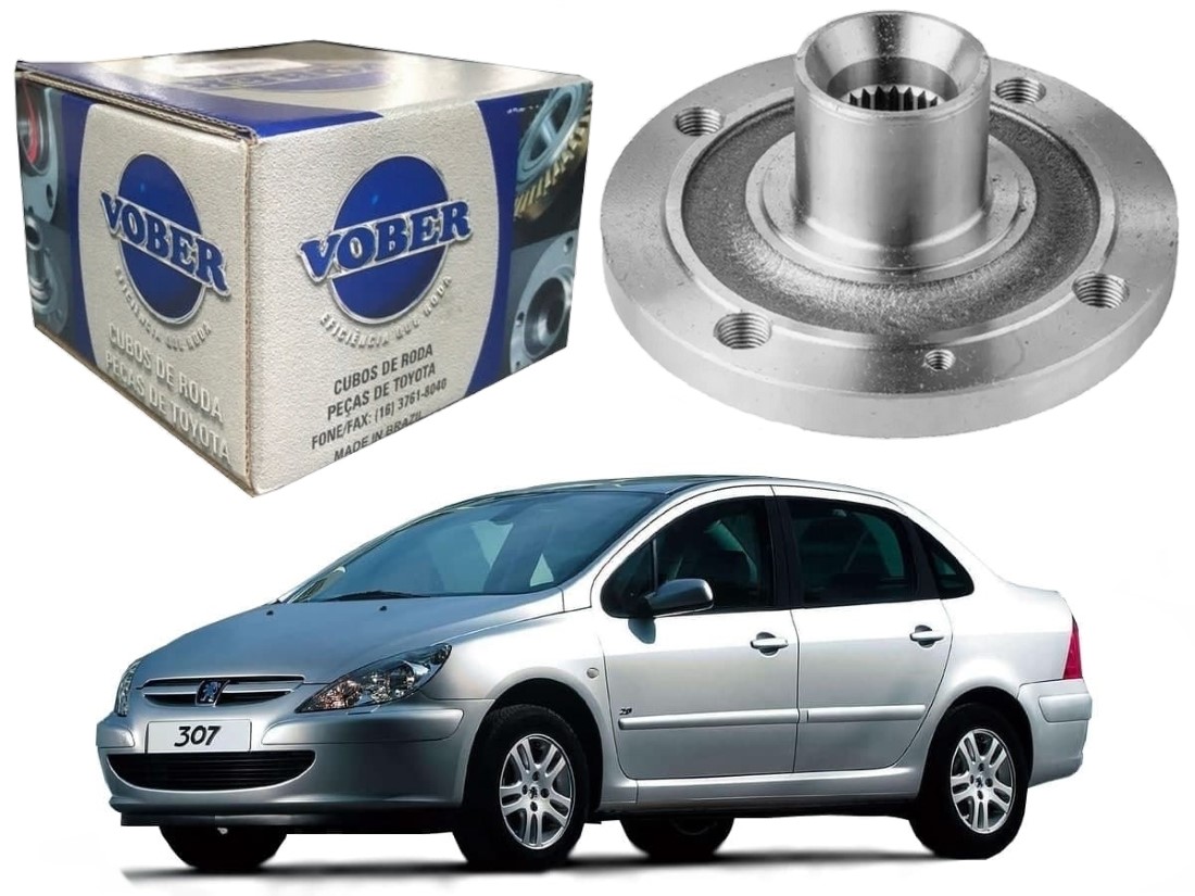  CUBO DE RODA DIANTEIRO VOBER PEUGEOT 307 SEDAN 1.6 2.0 2001 A 2006