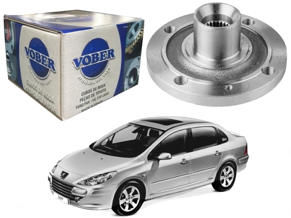  CUBO DE RODA DIANTEIRO VOBER PEUGEOT 307 SEDAN 2.0 2007 A 2012