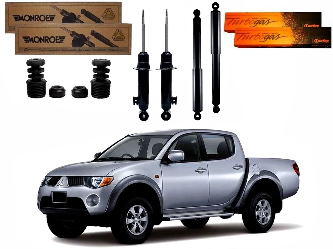  KIT AMORTECEDOR DIANTEIRO TRASEIRO COFAP ORIGINAL MITSUBISHI L200 TRITON 3.2 3.5 2007 A 2012