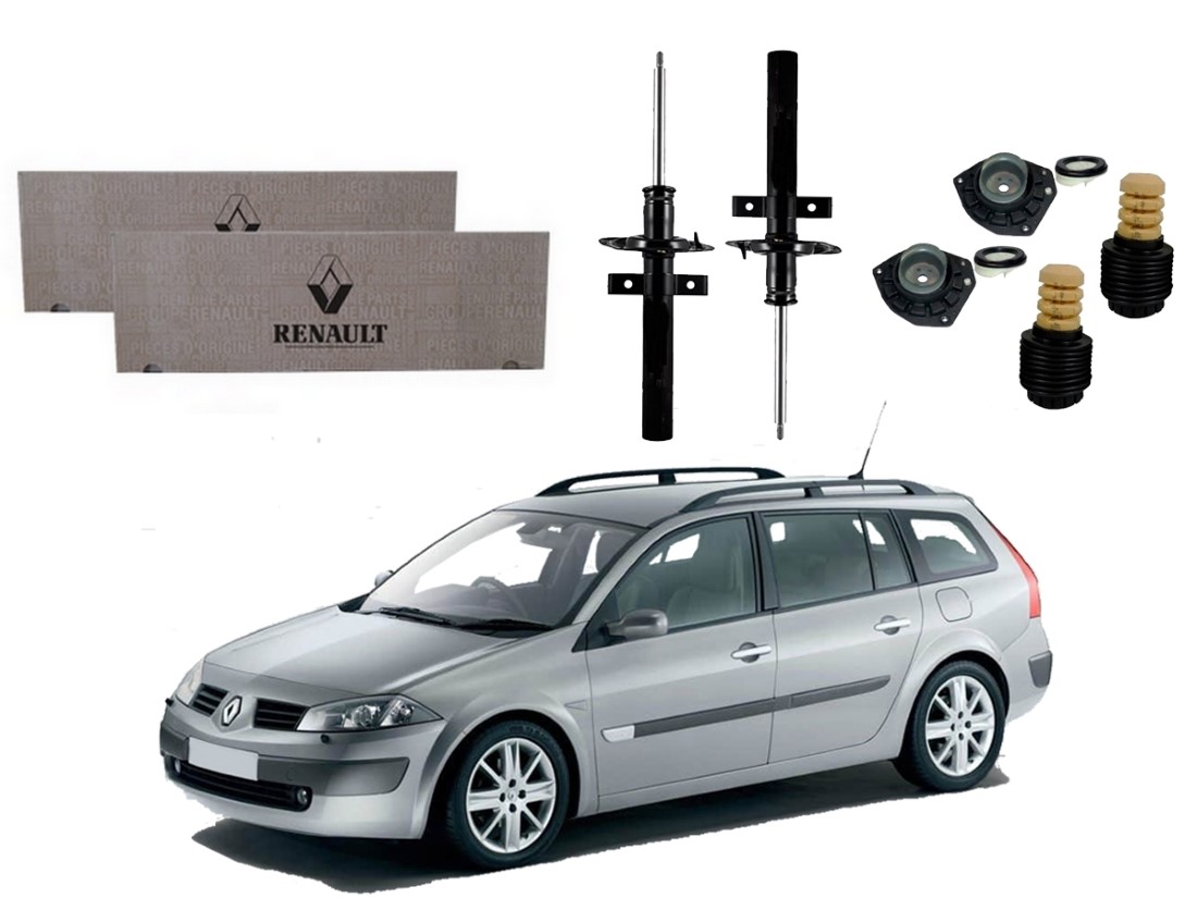  KIT AMORTECEDOR DIANTEIRO ORIGINAL RENAULT MEGANE GRAND TOUR 1.6 2.0 2006 A 2013