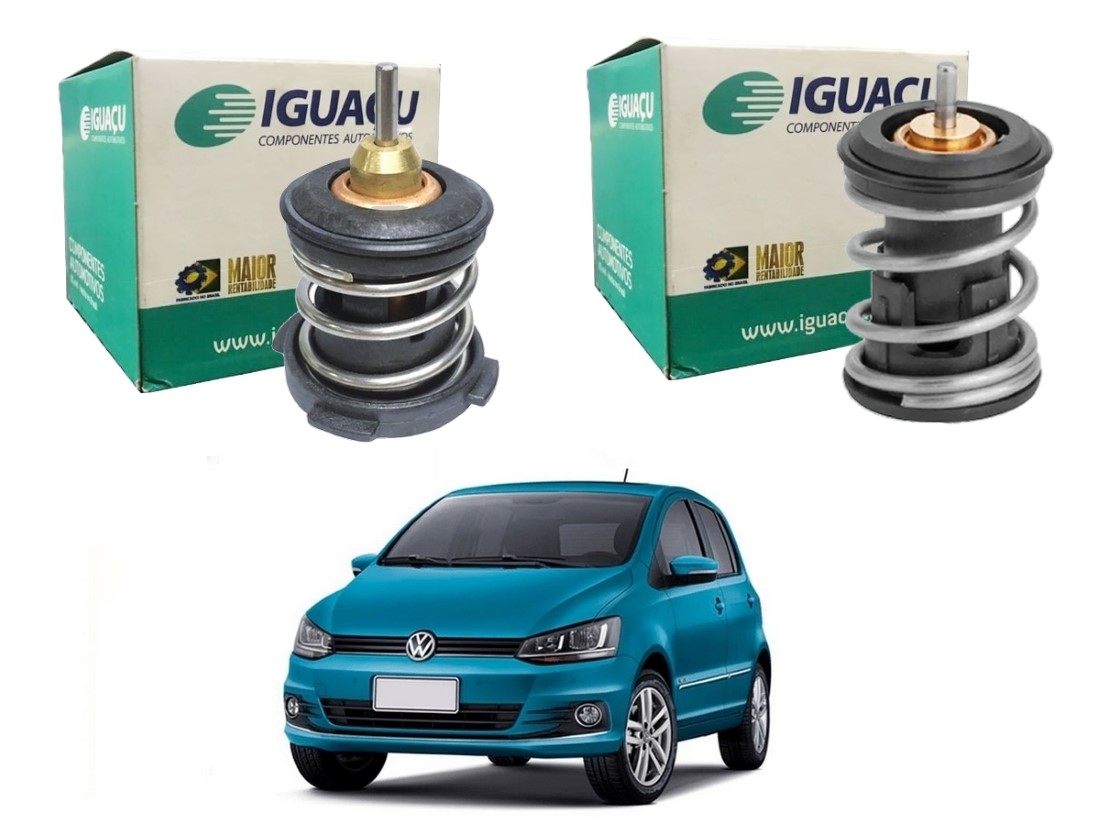  VALVULA TERMOSTATICA IGUAÇU VOLKSWAGEN FOX 1.0 12V 1.6 16V 2015 A 2021