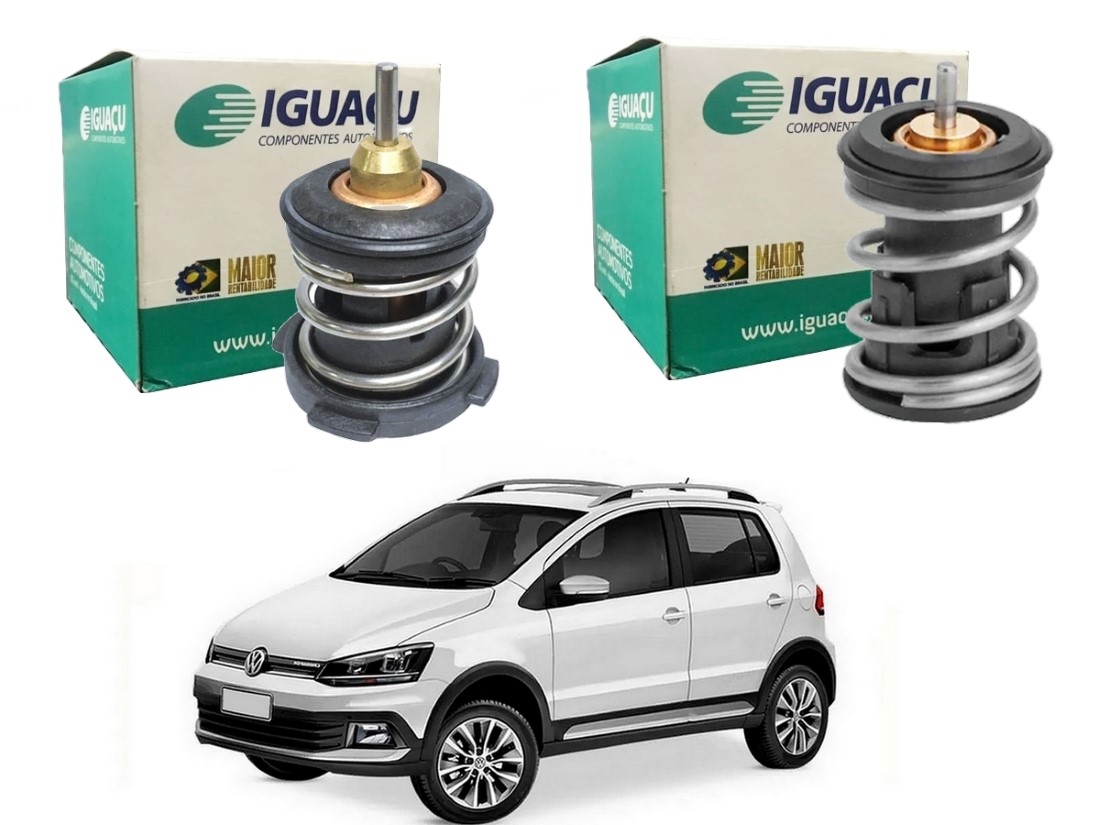  VALVULA TERMOSTATICA IGUAÇU VOLKSWAGEN CROSSFOX 1.6 16V 2015 A 2018