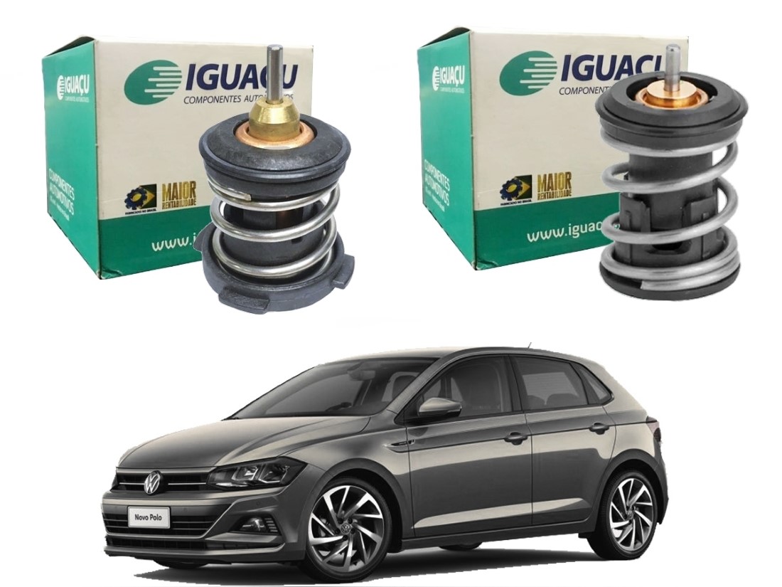  VALVULA TERMOSTATICA IGUAÇU VOLKSWAGEN POLO 1.0 TSI 2018 A 2022