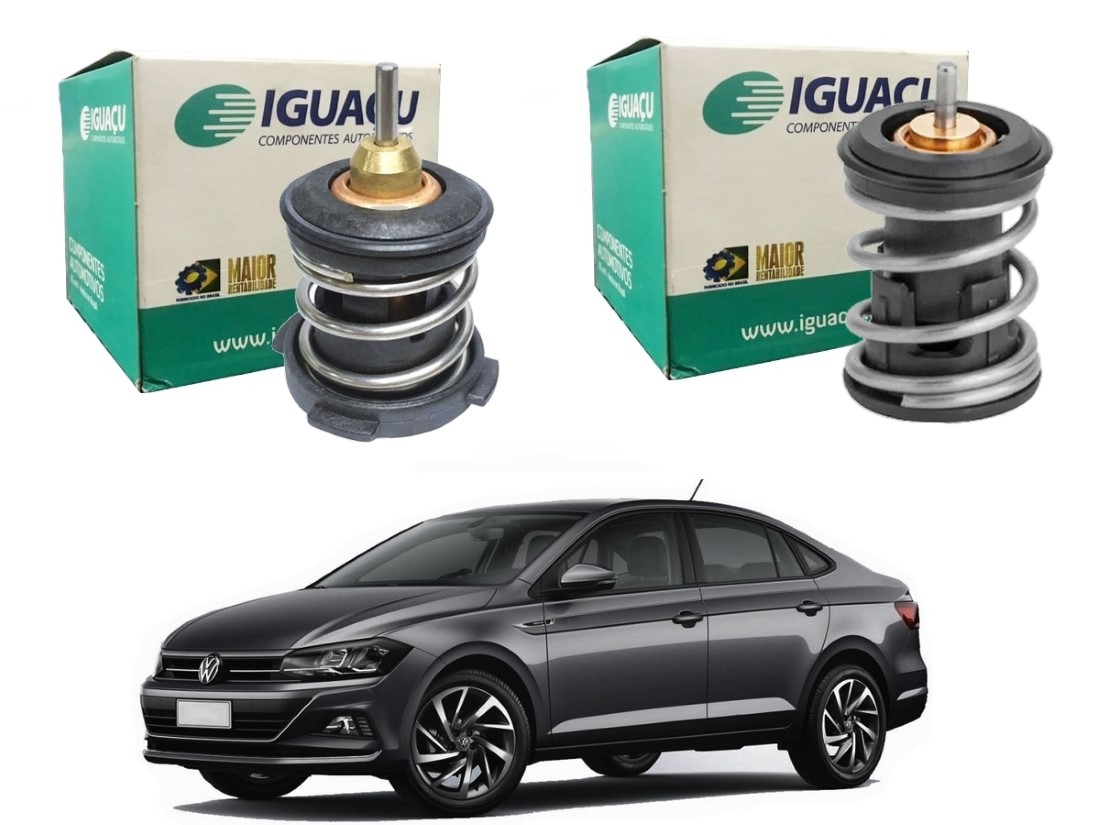  VALVULA TERMOSTATICA IGUAÇU VOLKSWAGEN VIRTUS 1.0 TSI 2018 A 2022