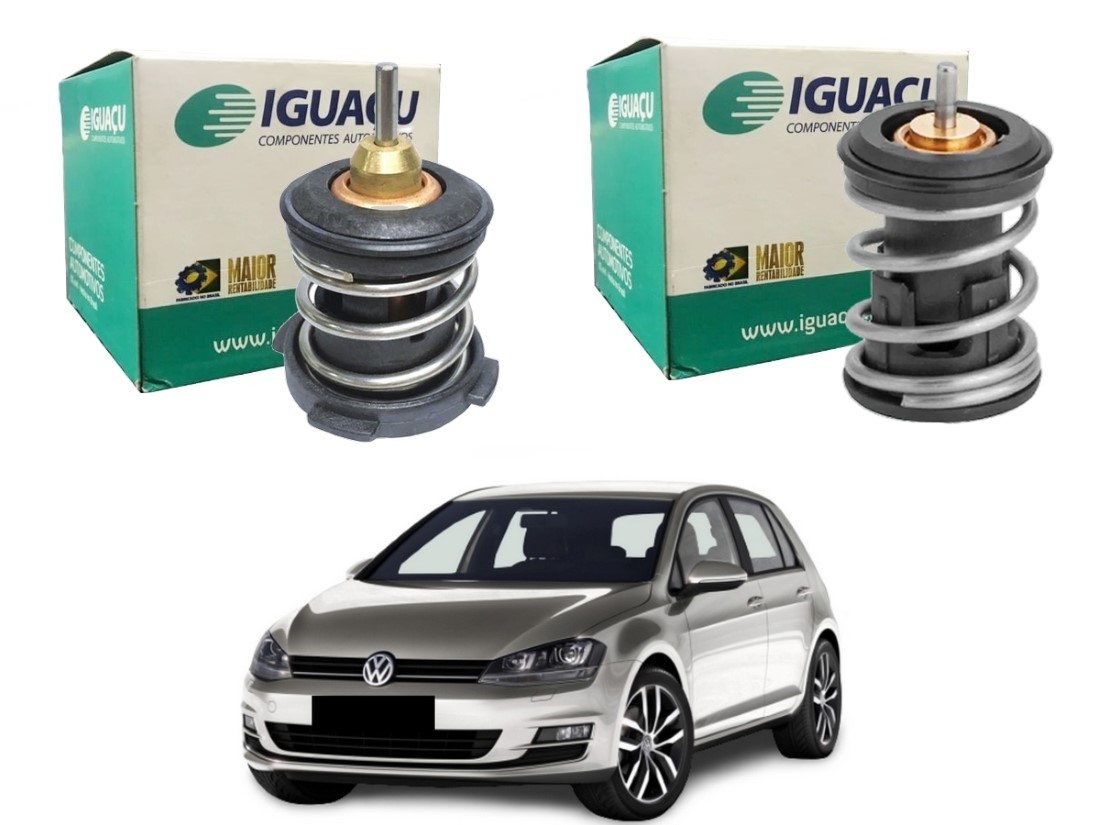  VALVULA TERMOSTATICA IGUAÇU VOLKSWAGEN GOLF 1.4 TSI 2014 A 2017