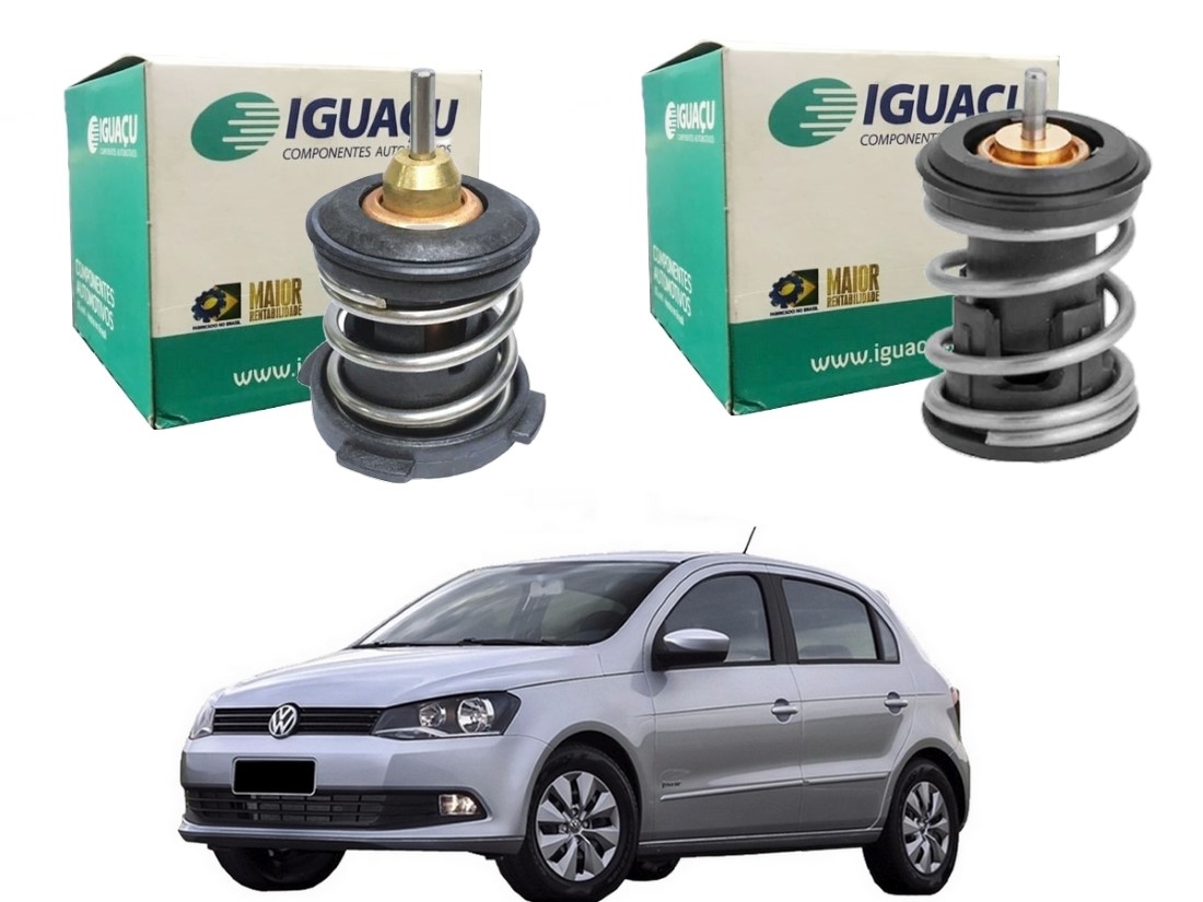  VALVULA TERMOSTATICA IGUAÇU VOLKSWAGEN GOL G6 1.0 12V 1.6 16V 2016 A 2017