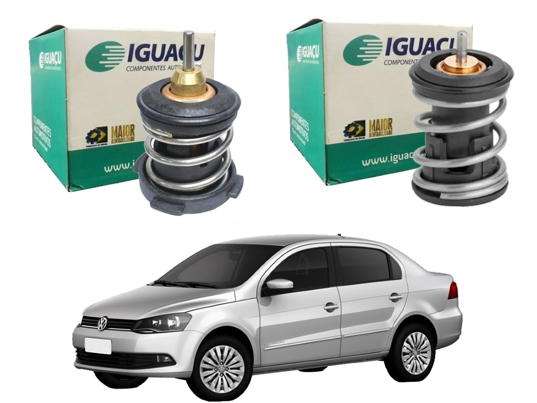  VALVULA TERMOSTATICA IGUAÇU VOLKSWAGEN VOYAGE 1.0 12V 1.6 16V 2016 A 2017