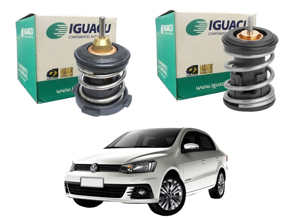  VALVULA TERMOSTATICA IGUAÇU VOLKSWAGEN VOYAGE 1.0 12V 1.6 16V 2018 A 2022