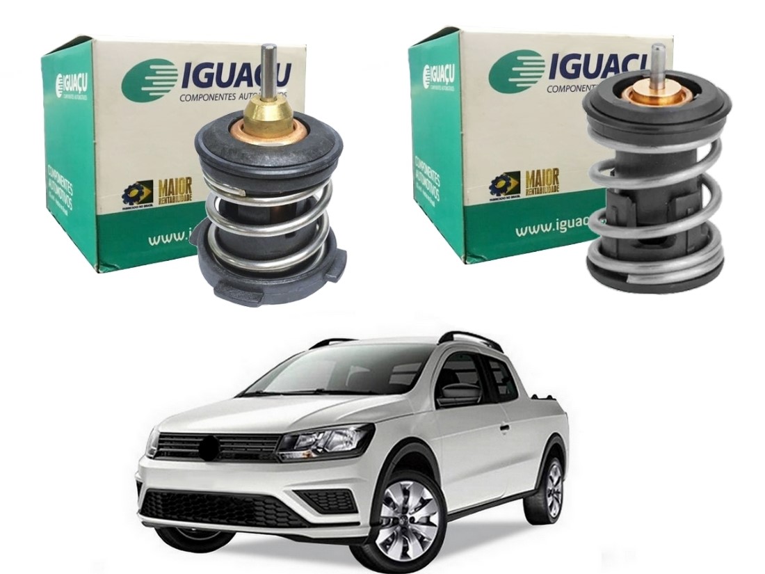  VALVULA TERMOSTATICA IGUAÇU VOLKSWAGEN SAVEIRO G7 1.6 16V 2018 A 2022