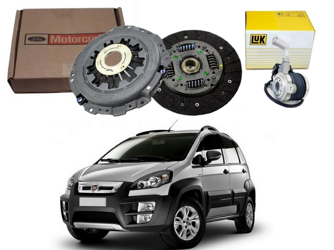  KIT EMBREAGEM ATUADOR ORIGINAL FIAT IDEA ADVENTURE 1.8 8V DUALOGIC 2011 A 2013