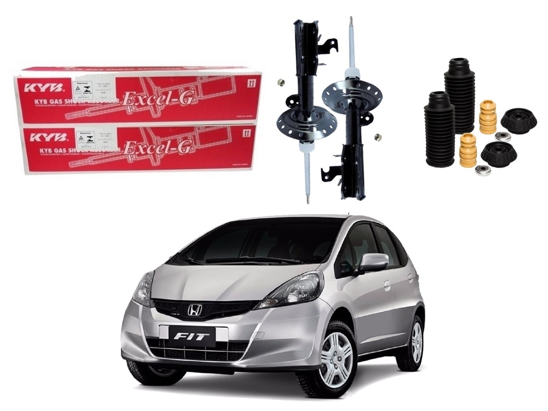  KIT AMORTECEDOR DIANTEIRO KAYABA HONDA NEW FIT 1.4 1.5 2009 A 2013