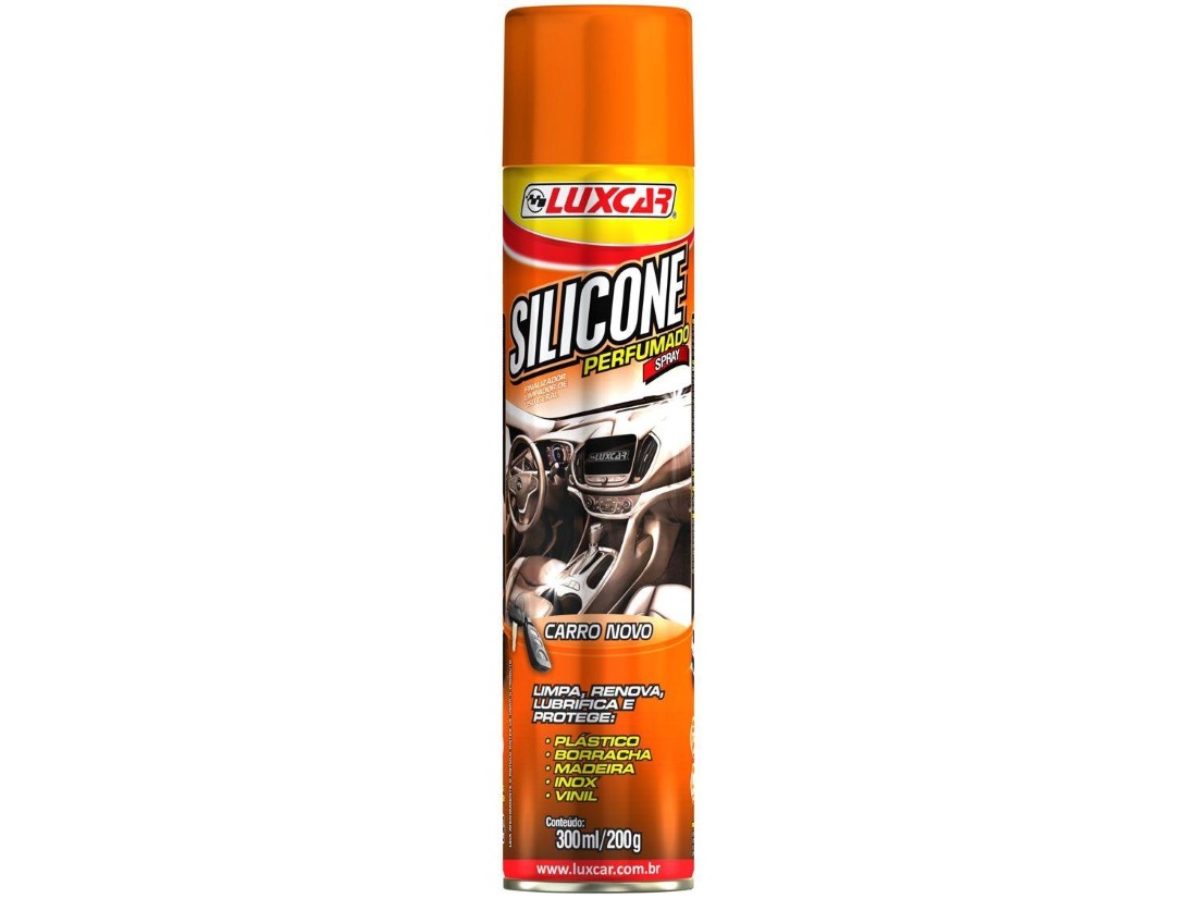 SILICONE EM SPRAY PARA CARRO LUXCAR 300ML