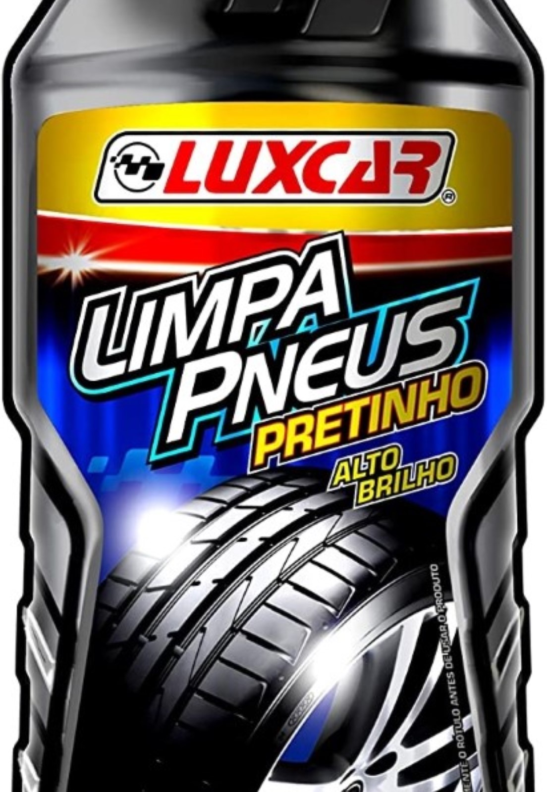 LIMPA PNEUS ALTO BRILHO LUXCAR PLATINUM 500G PRETINHO AUTOMOTIVO