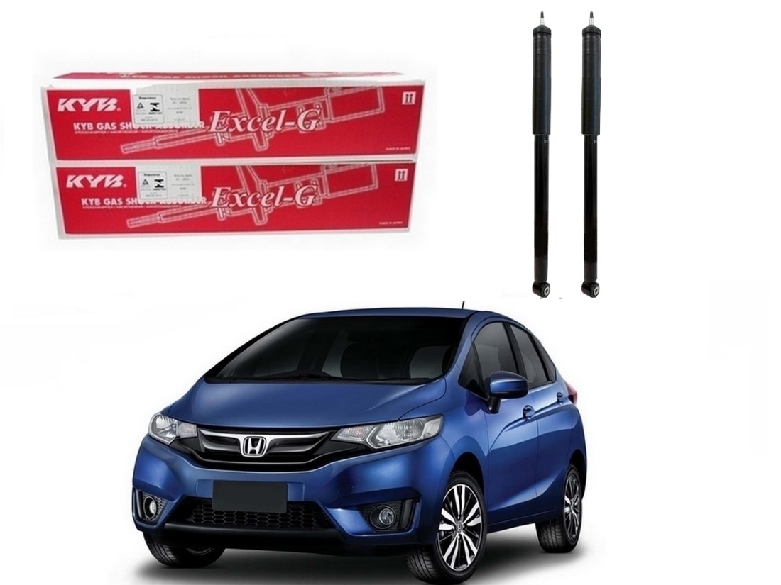  PAR AMORTECEDOR TRASEIRO KAYABA HONDA FIT 1.5 2015 A 2017