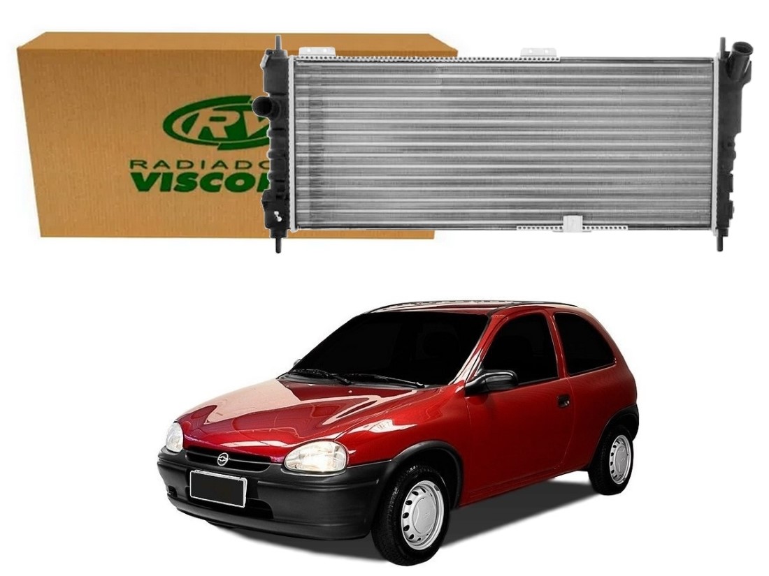  RADIADOR AGUA VISCONDE CHEVROLET CORSA 1.0 COM AR 1.4 COM AR 1994 A 1999