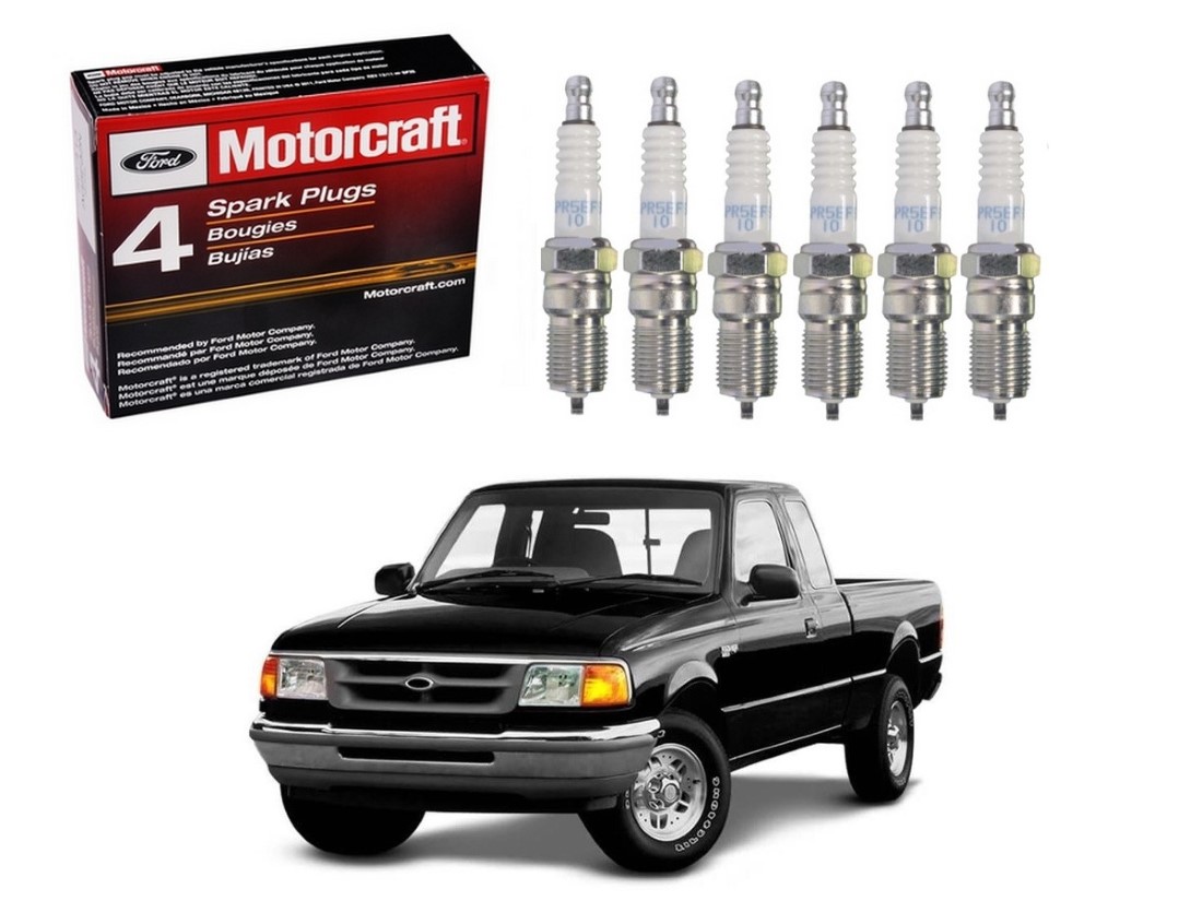  JOGO VELAS MOTORCRAFT FORD RANGER 4.0 V6 1994 A 1997