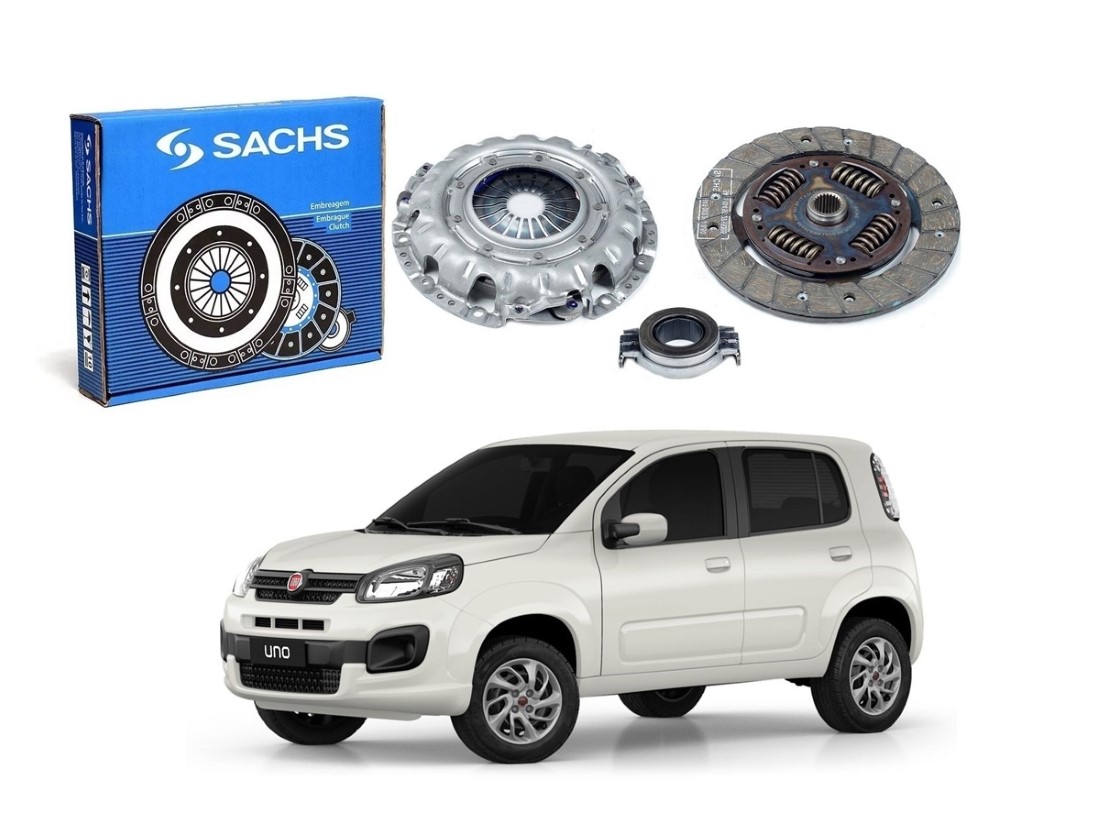  KIT EMBREAGEM SACHS ORIGINAL FIAT UNO 1.0 3 1.3 4 CILINDROS 2016 A 2020