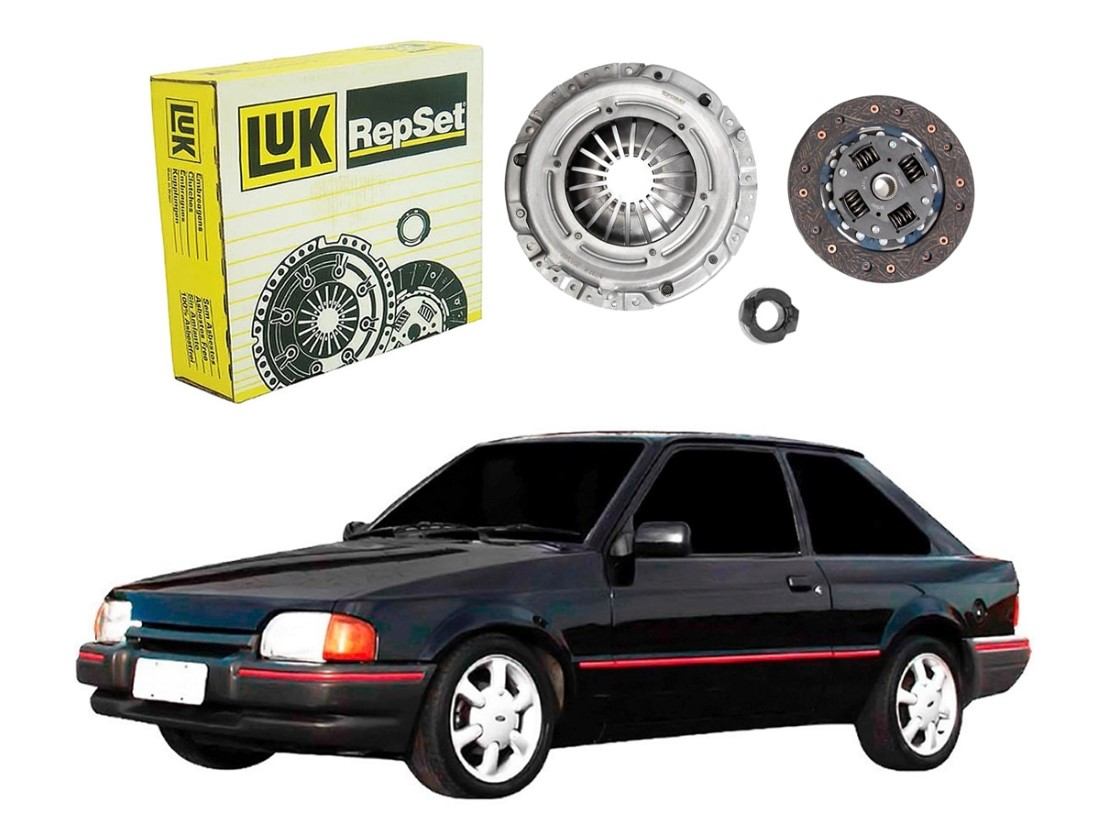  KIT EMBREAGEM LUK ORIGINAL FORD ESCORT HOBBY 1.0 1992 A 1996