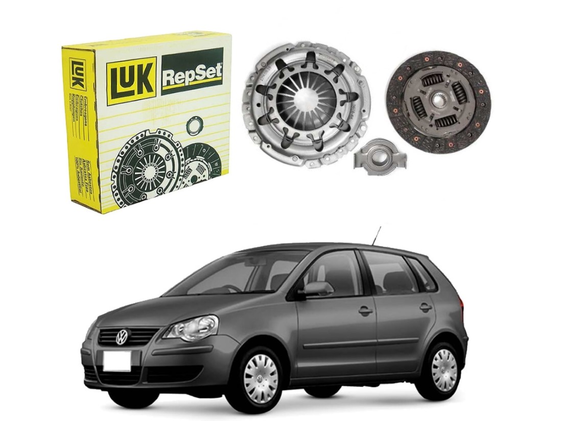  KIT EMBREAGEM LUK ORIGINAL VOLKSWAGEN POLO HATCH 2.0 2007 A 2011