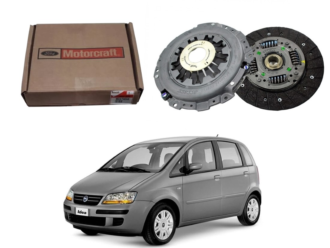  KIT EMBREAGEM MOTORCRAFT ORIGINAL FIAT IDEA 1.8 8V 2005 A 2010