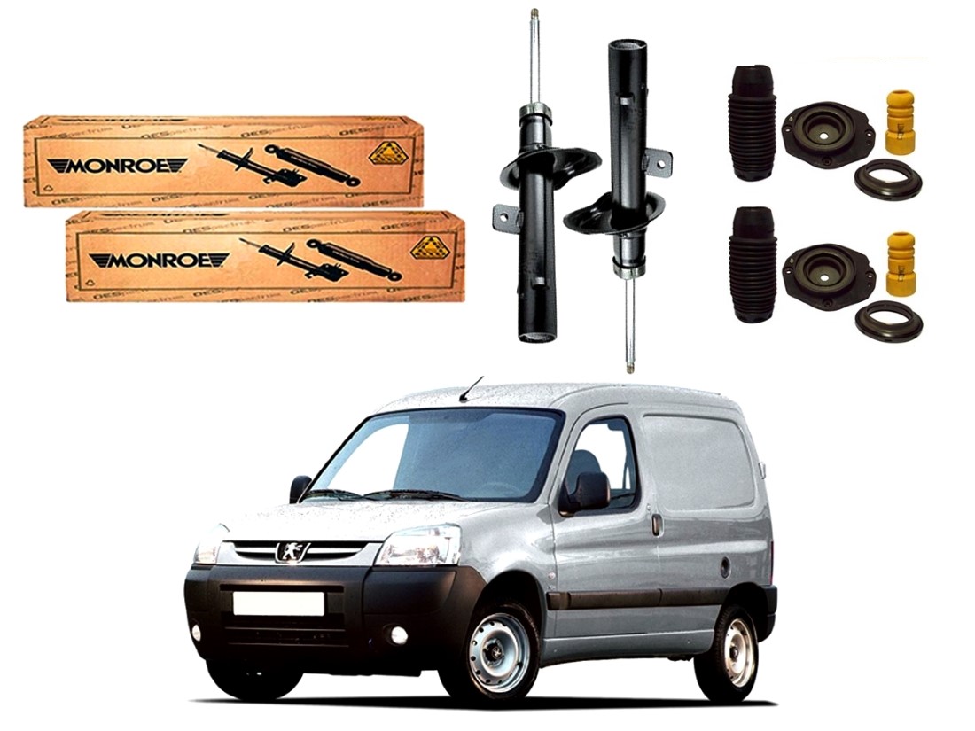  KIT AMORTECEDOR DIANTEIRO MONROE ORIGINAL PEUGEOT PARTNER 1.8 1998 A 2003