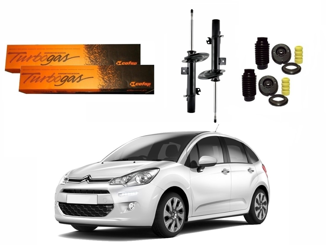  KIT AMORTECEDOR DIANTEIRO COFAP ORIGINAL CITROËN C3 MANUAL 1.2 2016 A 2019