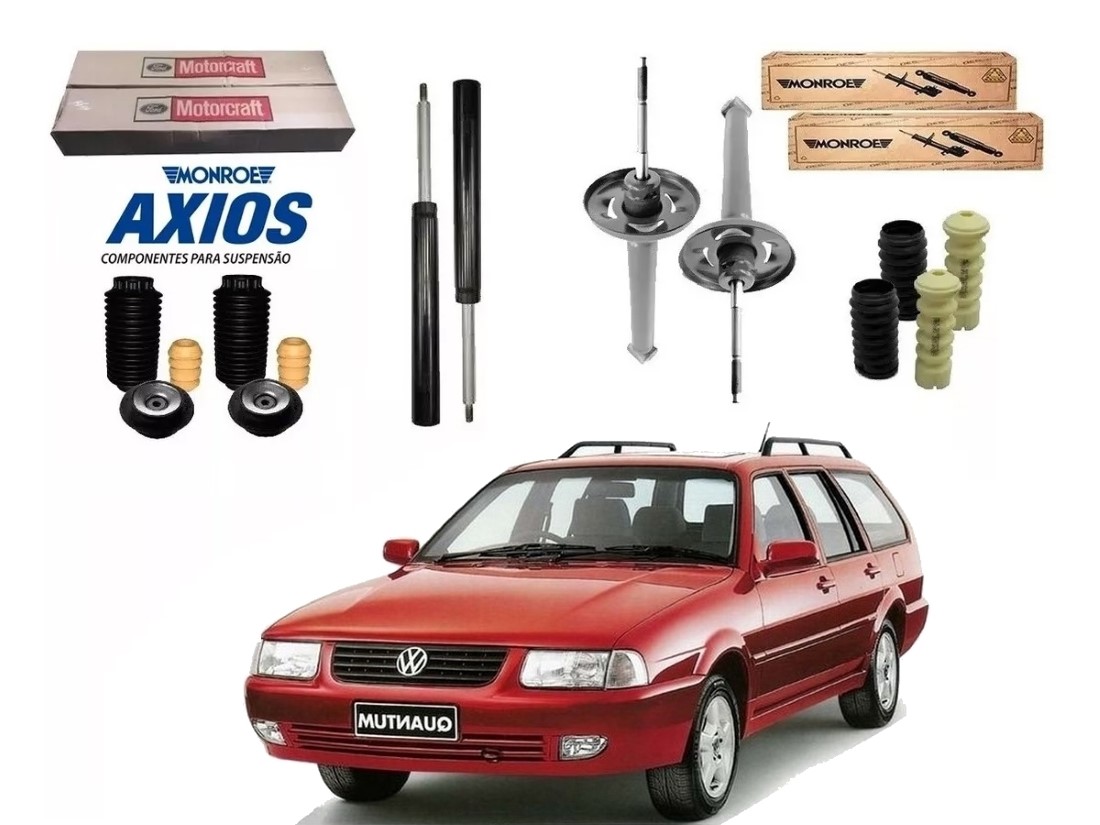  KIT AMORTECEDOR DIANTEIRO TRASEIRO MONROE ORIGINAL VOLKSWAGEN SANTANA QUANTUM 1.8 2.0 1996 A 2006