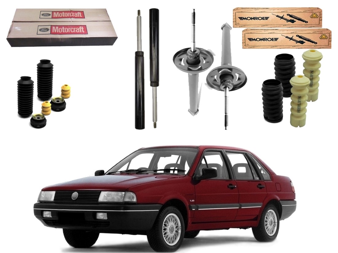  KIT AMORTECEDOR DIANTEIRO TRASEIRO MONROE ORIGINAL VOLKSWAGEN SANTANA 1.8 2.0 1991 A 1996